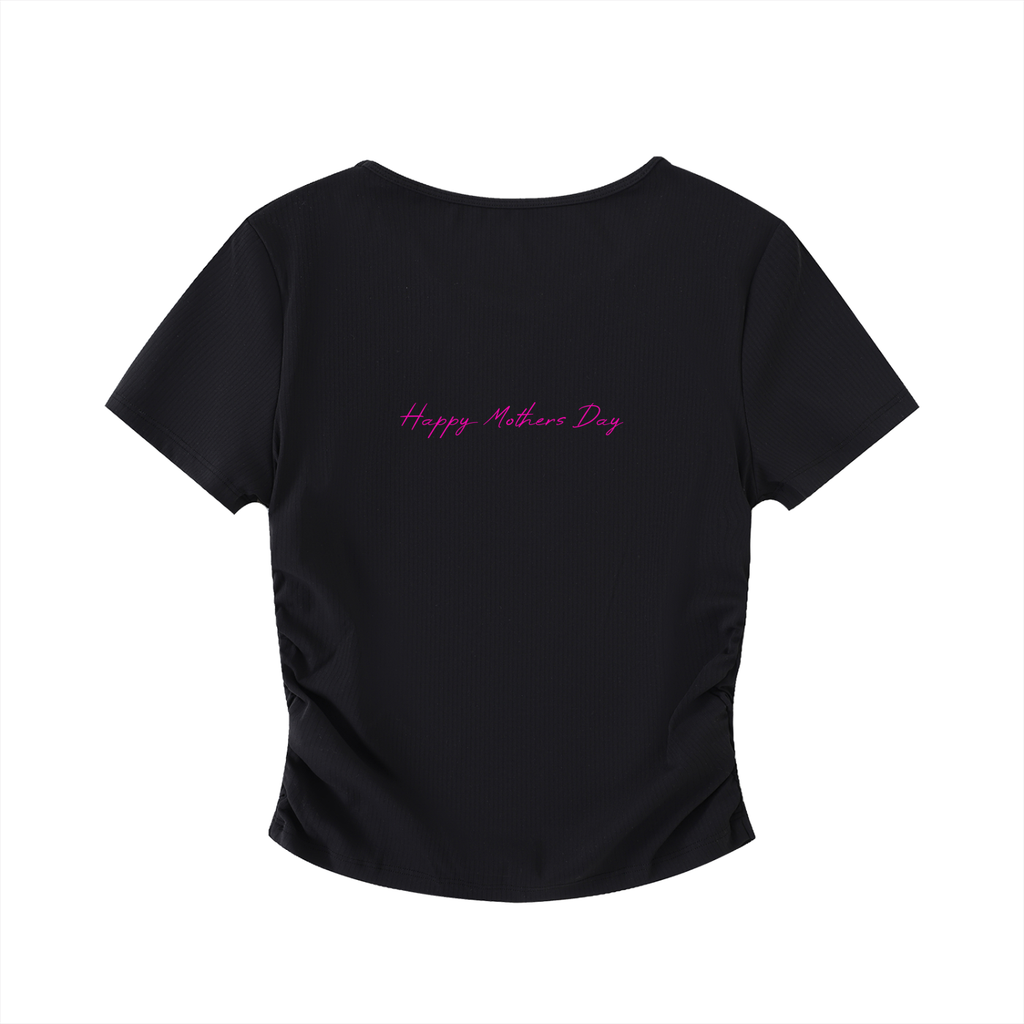 Ruched Bodycon Crop Top