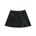 High-Waist Pocketed A-Line Skirt
