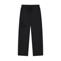 Solid Color Straight-Leg Sweatpants