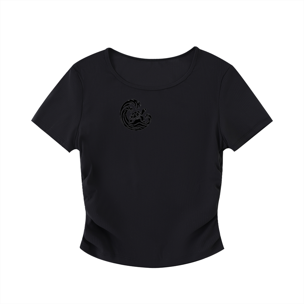 Ruched Bodycon Crop Top