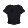 Ruched Bodycon Crop Top