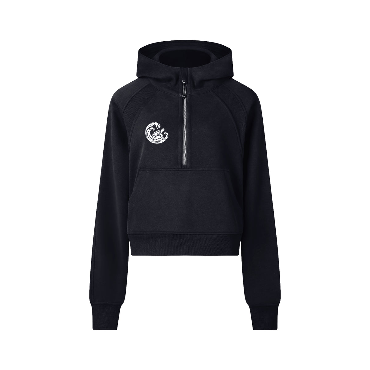 Cropped Half-Zip Hoodie