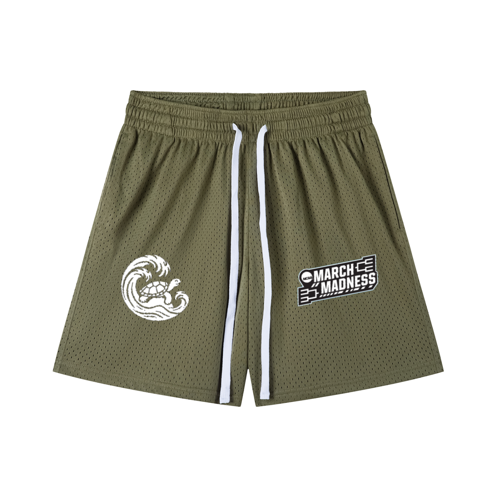 Mesh Drawstring Shorts