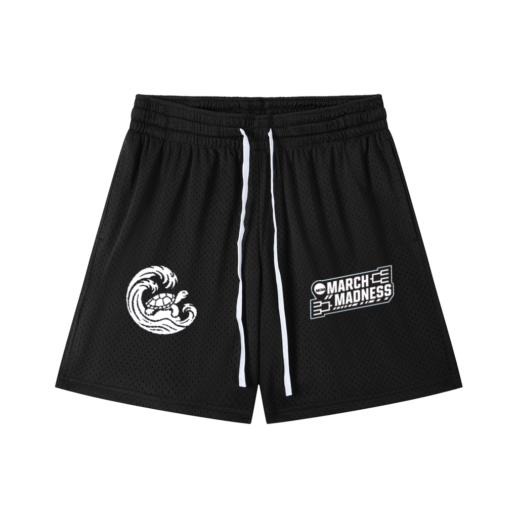 Mesh Drawstring Shorts