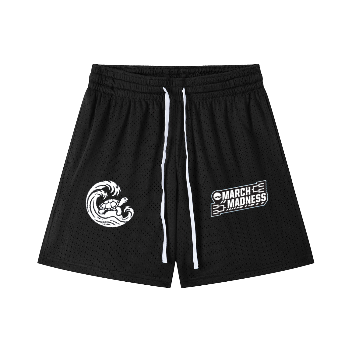 Mesh Drawstring Shorts
